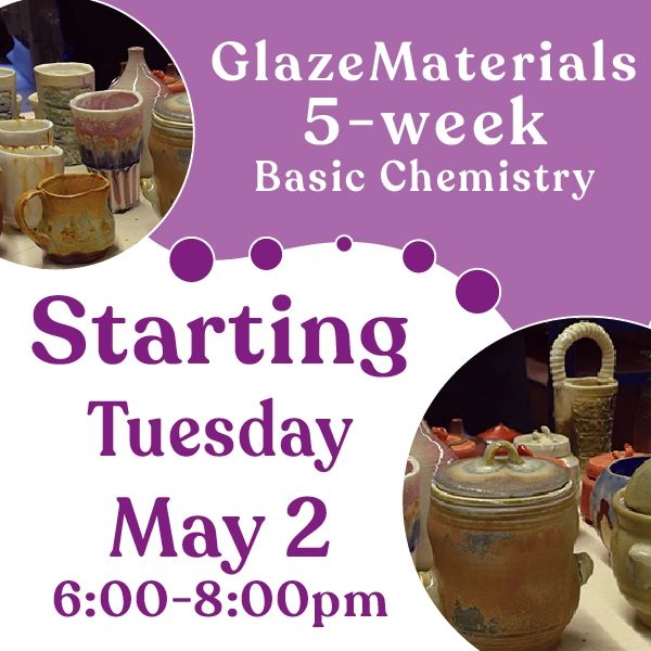 2023-05-02 Glaze Materials: 5-week, Basic Chemistry